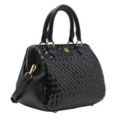 Azalea Siyah Kadın Örgü Deri El Çantası