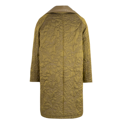 Azia Haki Kadın Çift Taraflı Deri Trençkot