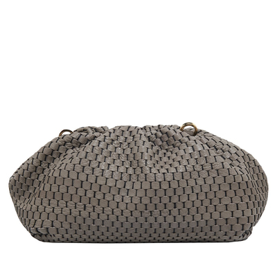 Azure Kadın Omuz Askılı Örgü Deri Clutch