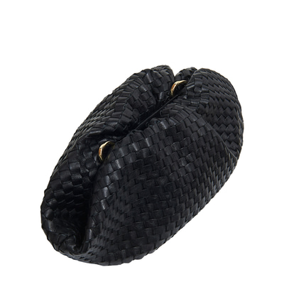 Azure Kadın Omuz Askılı Örgü Deri Clutch