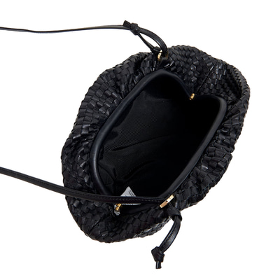 Azure Kadın Omuz Askılı Örgü Deri Clutch