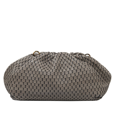 Azure Kadın Omuz Askılı Örgü Deri Clutch