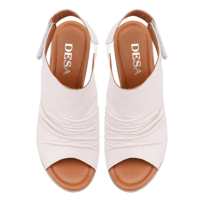 Baily Pudra Kadın Topuklu Deri Sandalet