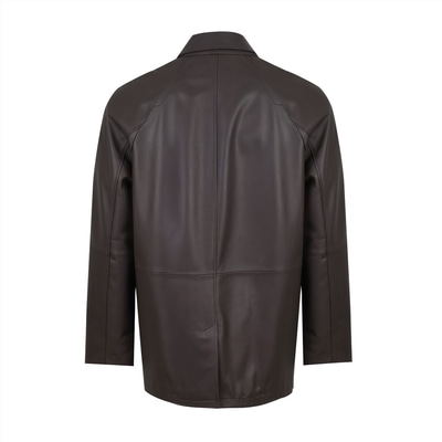 Bastion Kahve Erkek Deri Palto