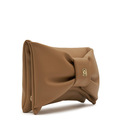 Bej Amite Fiyonklu El Çantası