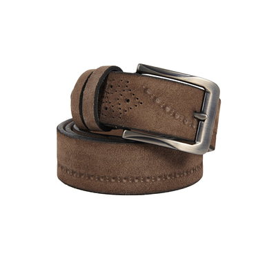 Bej Erkek Süet Kemer