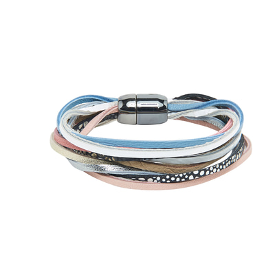 Bej Kadın Deri Bileklik