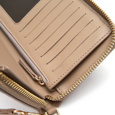Bej Kadın Deri Cüzdan