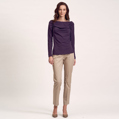 Bej Kadın Klasik Pantolon