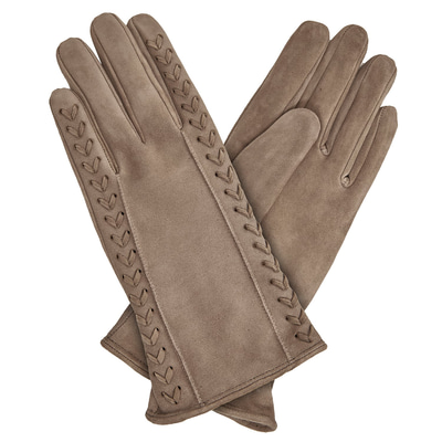 Bej Kadın Süet Eldiven