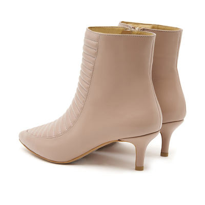 Bej Mencie Kadın Deri Bootie