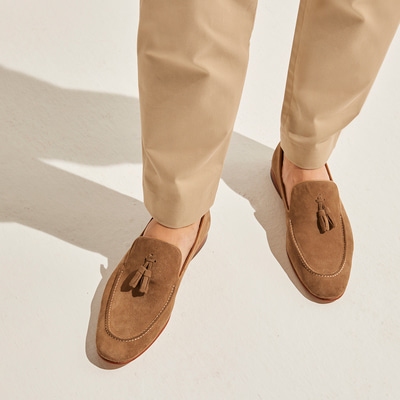 Bej Philip Erkek Süet Loafer