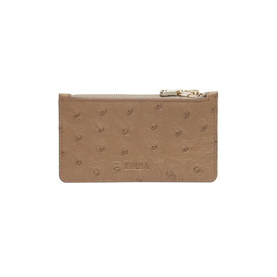 Bej Welkin Kadın Deri Kartlık