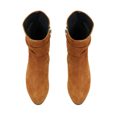 Belen Taba Kadın DesaComfort Fermuarlı Topuklu Deri Bot