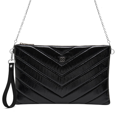 Belize Siyah Kadın Kapitone Portföy Çanta