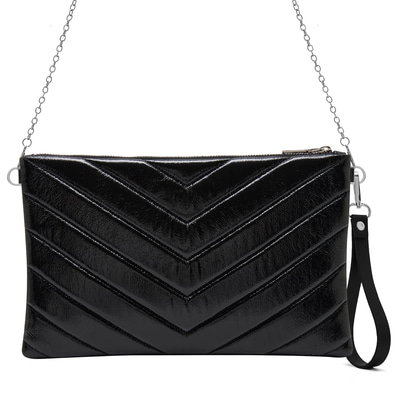 Belize Siyah Kadın Kapitone Portföy Çanta