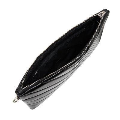 Belize Siyah Kadın Kapitone Portföy Çanta