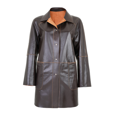 Bena Konyak Kadın Çift Taraflı Süet Deri Pardösü