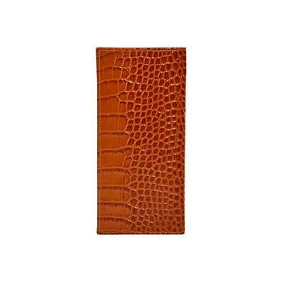 Benigna Erkek Kroko Baskılı Deri Kartlık