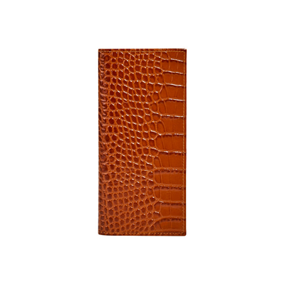 Benigna Erkek Kroko Baskılı Deri Kartlık