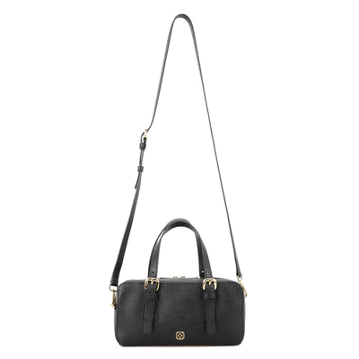 Bent Siyah Kadın Deri El Çantası