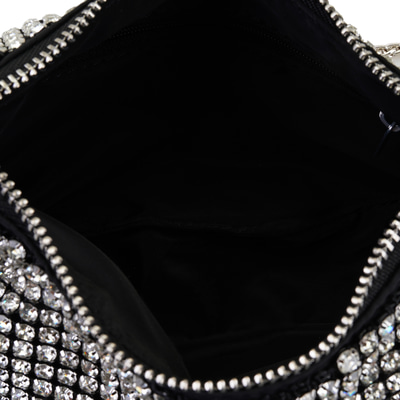 Berenice Siyah Kadın Parlak Taşlı Gece Çantası