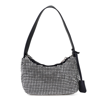 Berenice Siyah Kadın Parlak Taşlı Gece Çantası