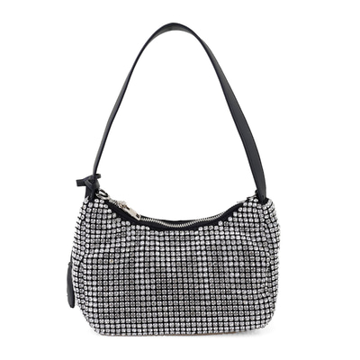 Berenice Siyah Kadın Parlak Taşlı Gece Çantası