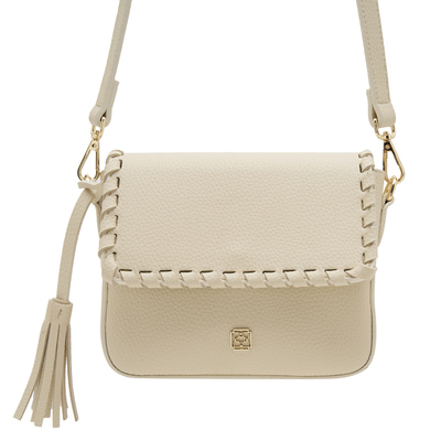 Beyaz Abelia Kadın Postacı Çantası