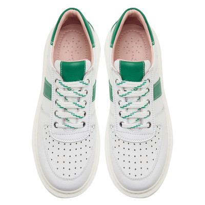 Beyaz Ange Kadın Deri Spor Ayakkabı