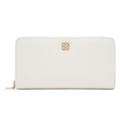Beyaz Kadın Deri Cüzdan