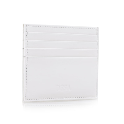 Beyaz Kadın Deri Kartlık