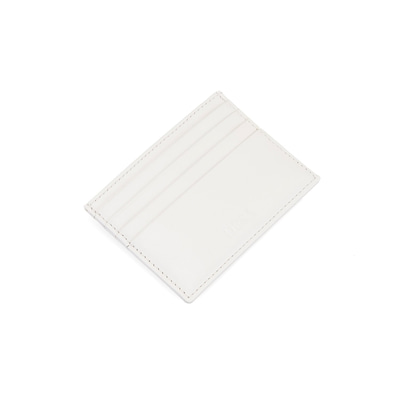 Beyaz Kadın Deri Kartlık