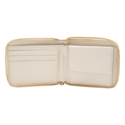 Beyaz Kapitone Kadın Deri Cüzdan