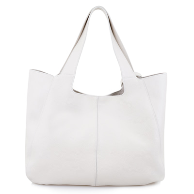 Beyaz Megan Kadın Deri Omuz Askılı Çanta
