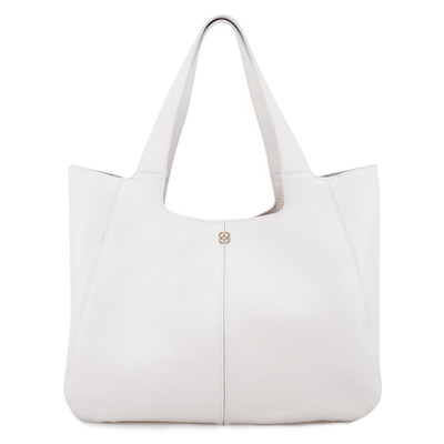 Beyaz Megan Kadın Deri Omuz Askılı Çanta