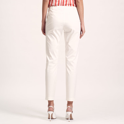 Beyaz Slim Fit Kadın Pantolon