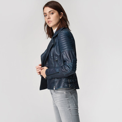 Bonita Kadın Deri Biker Mont