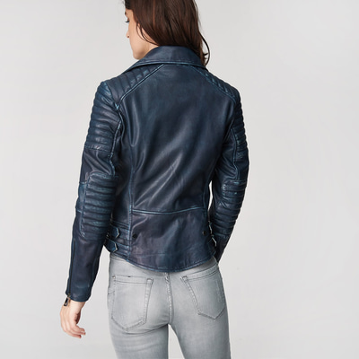 Bonita Kadın Deri Biker Mont