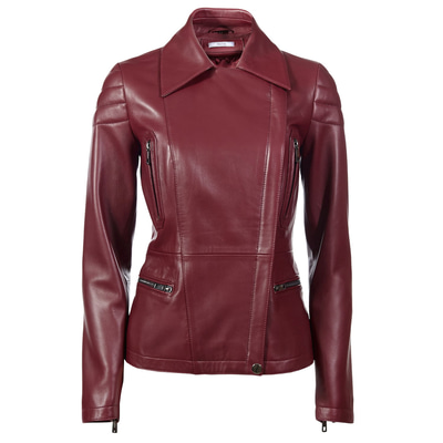 Bordo Caoimhe Kadın Deri Mont