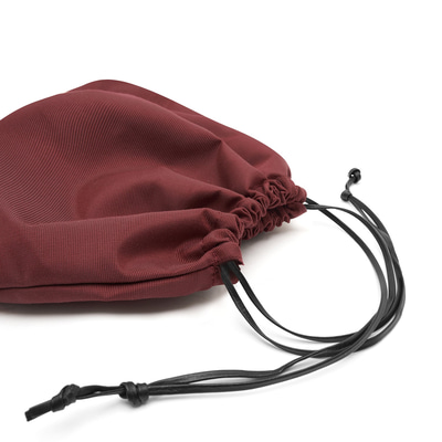 Bordo El Emeği Örgü Deri Çanta