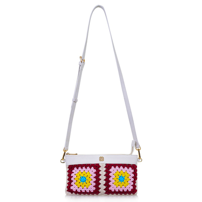 Bordo Kadın Örgülü Omuz Çantası