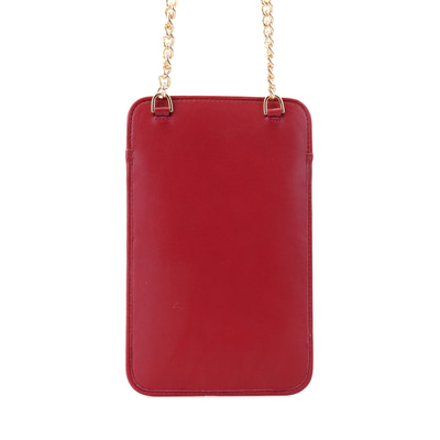 Bordo Kadın Telefon Çantası