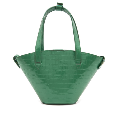 Brenda Yeşil Kadın Deri Alışveriş Çantası 