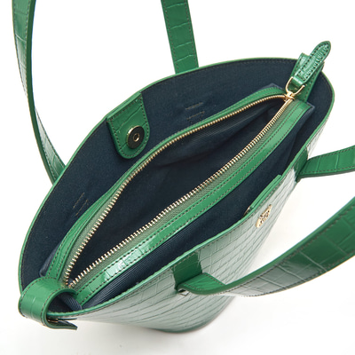 Brenda Yeşil Kadın Deri Alışveriş Çantası 