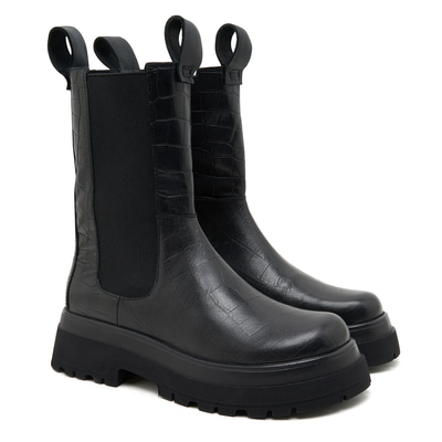 Brigett Chelsea Kadın Kroko Baskılı Deri Bot