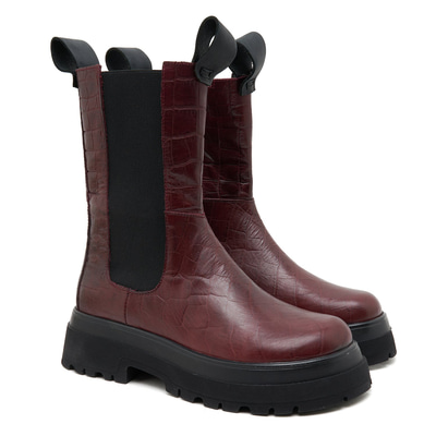 Brigett Chelsea Kadın Kroko Baskılı Deri Bot