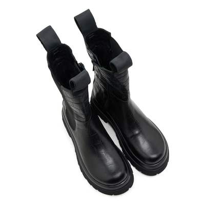 Brigett Chelsea Kadın Kroko Baskılı Deri Bot