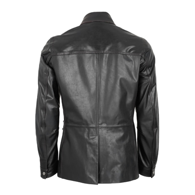 Briton Koyu Kahve Erkek Deri Mont