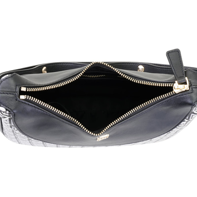 Brote Siyah Kadın Monogram Omuz Çantası